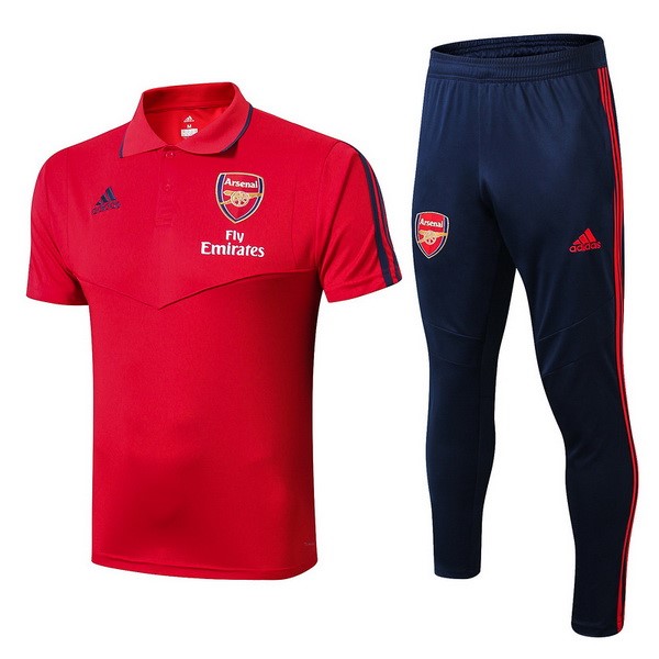 Polo Conjunto Completo Arsenal 2019/20 Rojo Azul